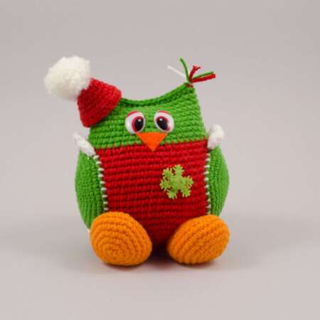 crochet christmas owl
