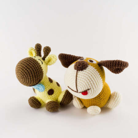 crochet dog and giraffe pattern